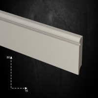 Плинтус Evrowood Фигурный 80 мм (PN 030) 2000x16x80 мм
