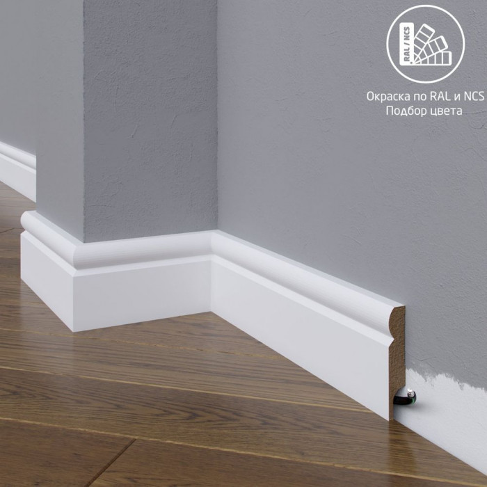 Плинтус Madest Decor МДФ 06 2400x12x83 мм
