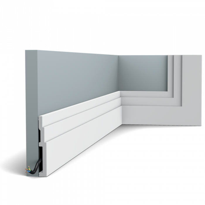 Плинтус Orac Décor SX180 HIGH LINE д 200 x в 12 x ш 1,6 см