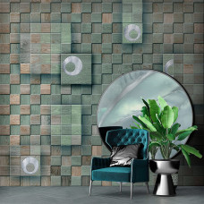 Фреска RFresco wood 007 silver